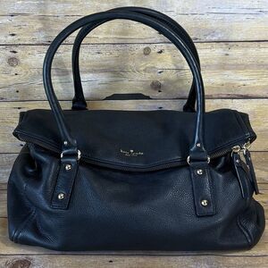 Kate Spade Size Large Womens Black Leather Cobble Hill Leslie Satchel